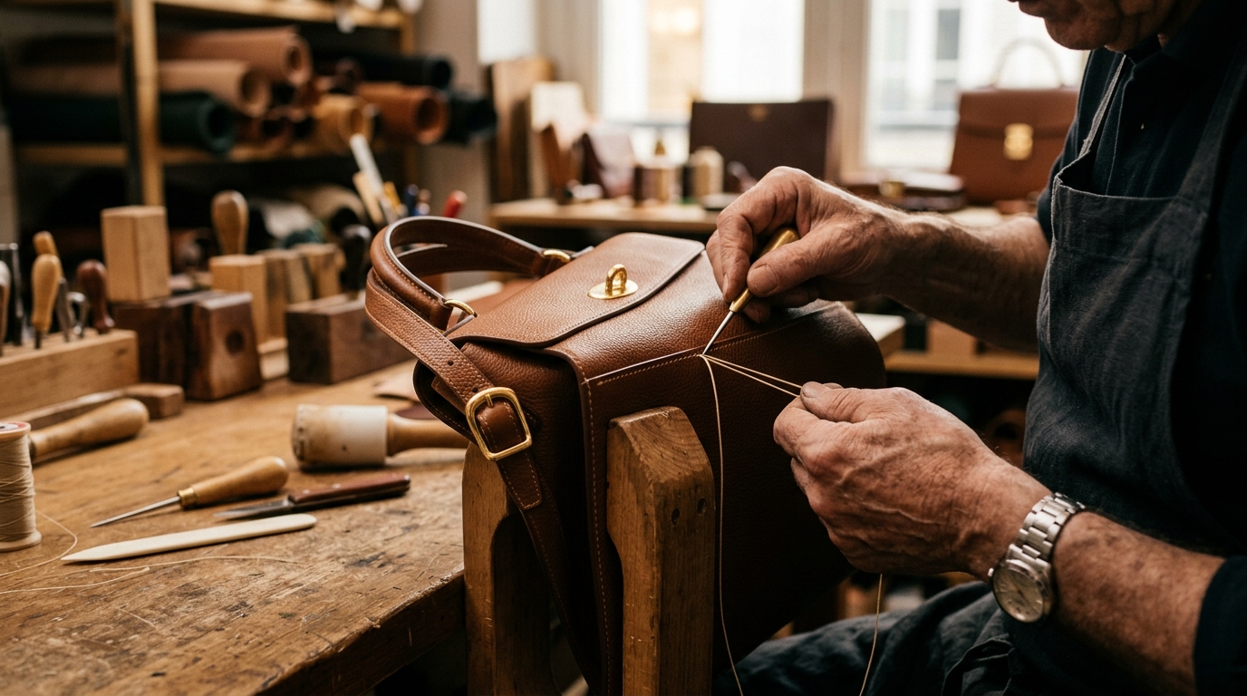Handcrafting Luxury 1:1 Leather Bag at Bags.is Atelier