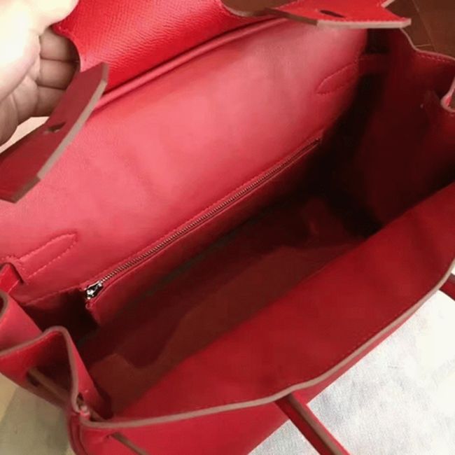 Premium Red Fake Hermes Birkin 30cm High Quality Handbag angle 2