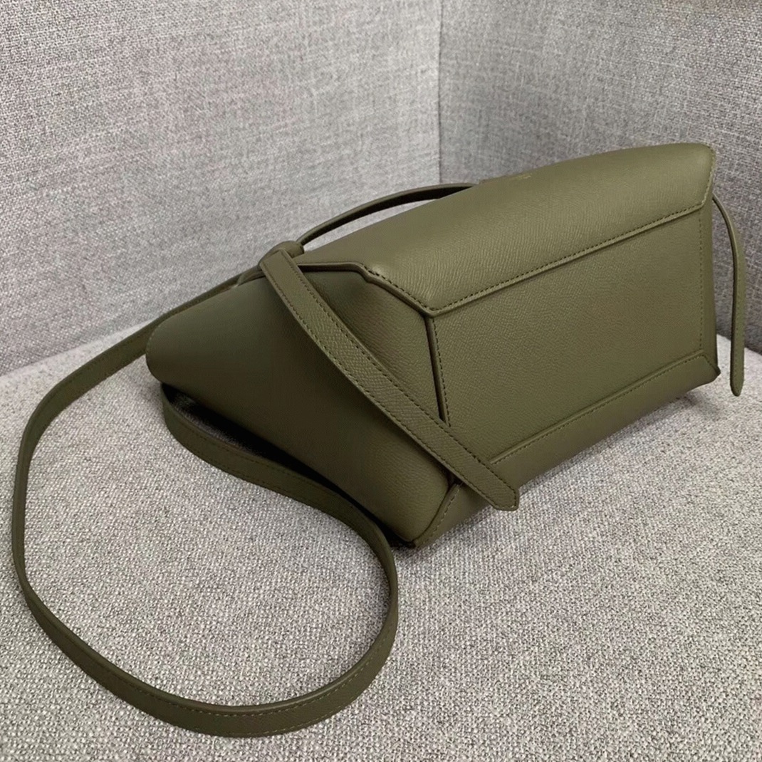 Celine Micro Belt Bag Replica in Army Green angle 4