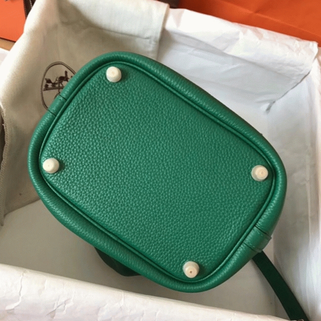 Vert vertigo designer replica Hermes Picotin Lock 18cm handbag angle 3