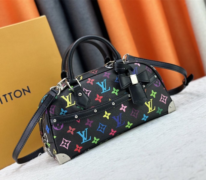 Louis Vuitton X TM Multicolored East West In Black angle 2