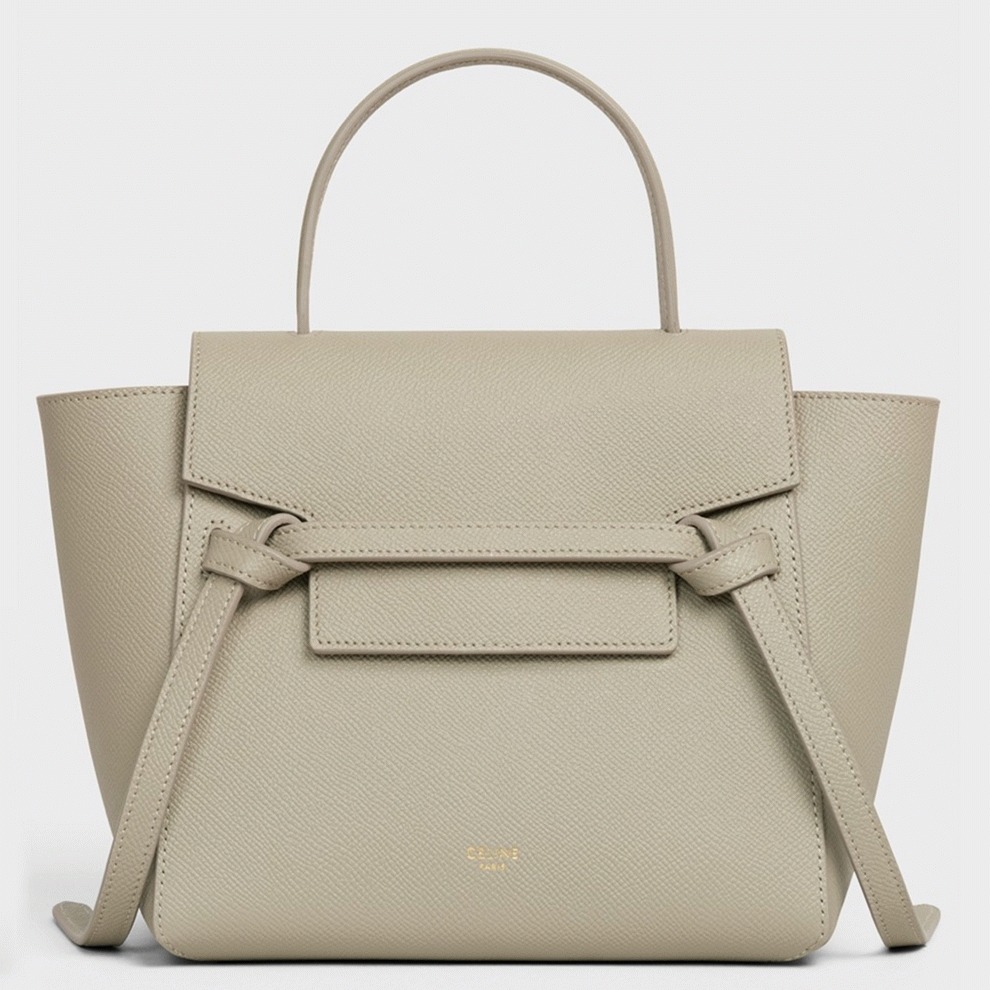 Celine Belt Nano Bag Knockoff in Light Beige