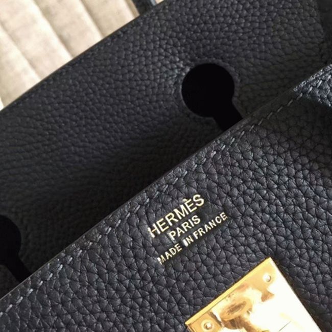 Classic Black Hermes Birkin 30cm Replica Handbag angle 5