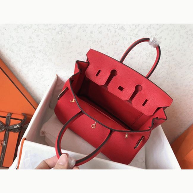 Red Hermes Birkin 25cm AAA Grade Knockoff angle 4