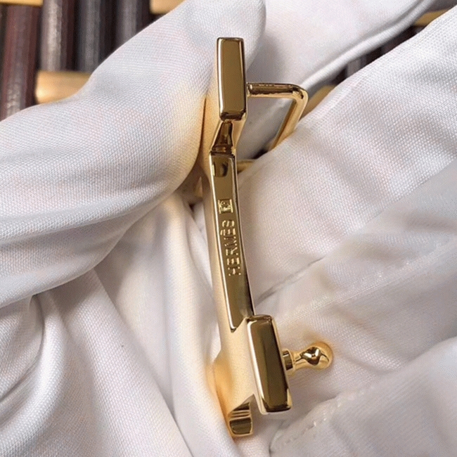 Brown epsom 1:1 replica Hermes Mini Constance belt buckle angle 3