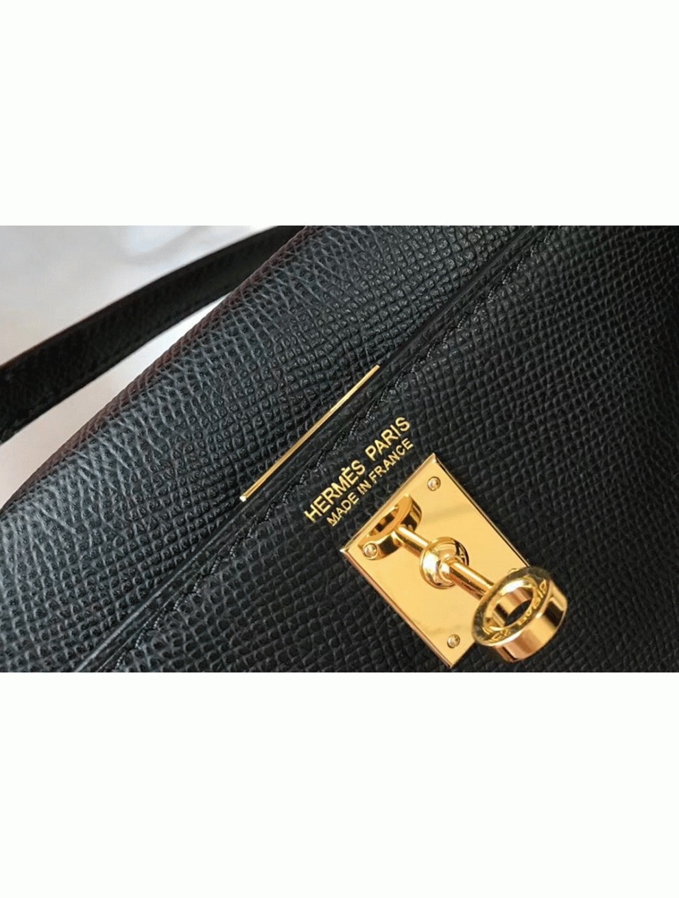 Hermes Kelly Mini II Bag Replica in Black angle 2