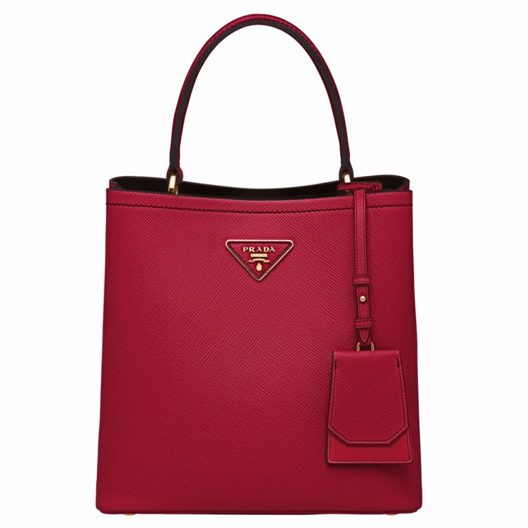 Red Prada Medium Panier Bag Fake