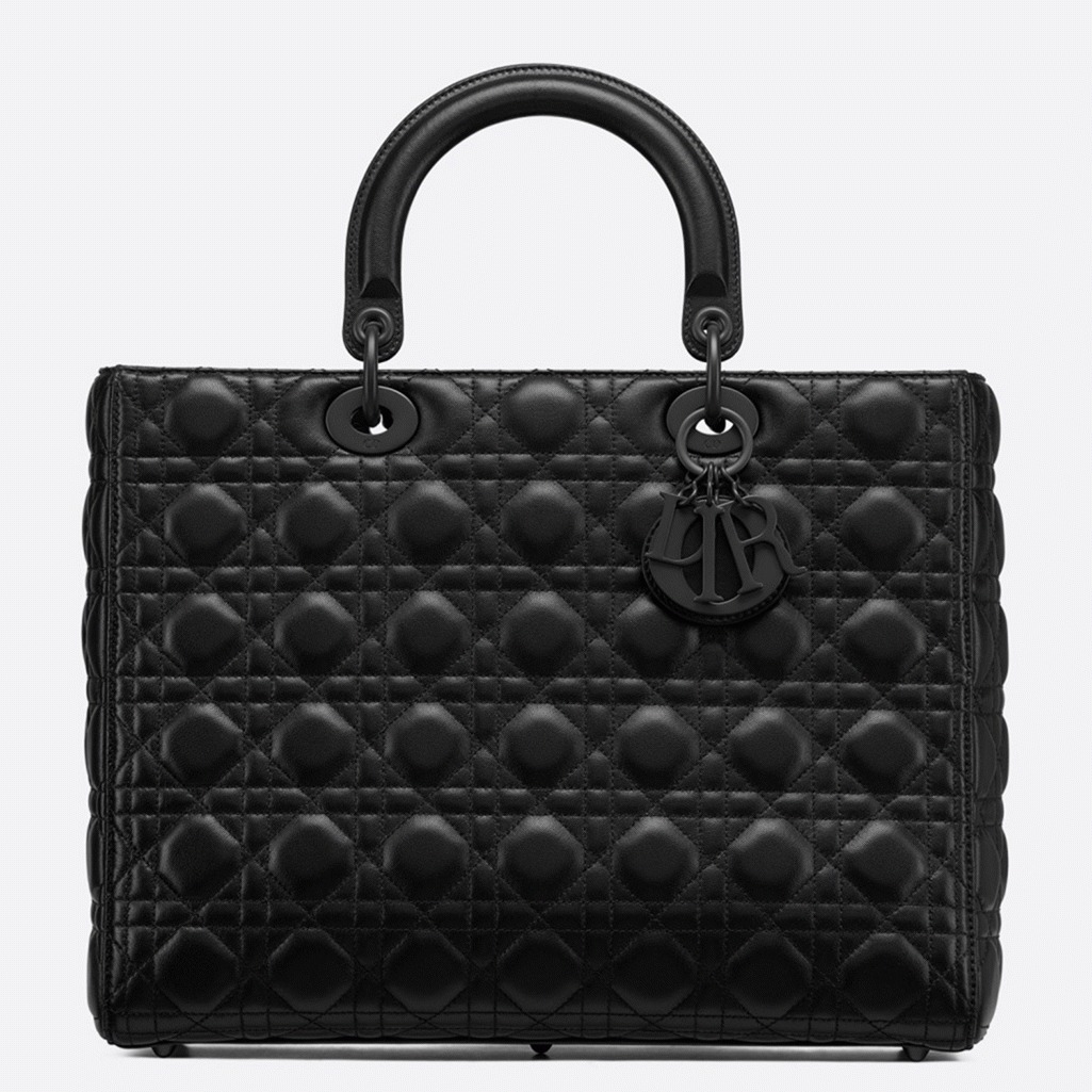 Dior Lady Dior Large Bag Knockoff in Black