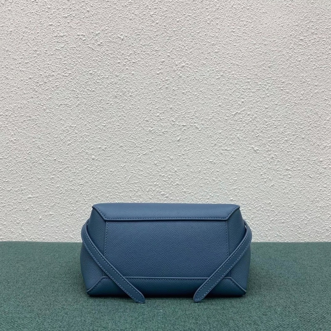 Celine Belt Nano Bag Replica in Slate Blue angle 5