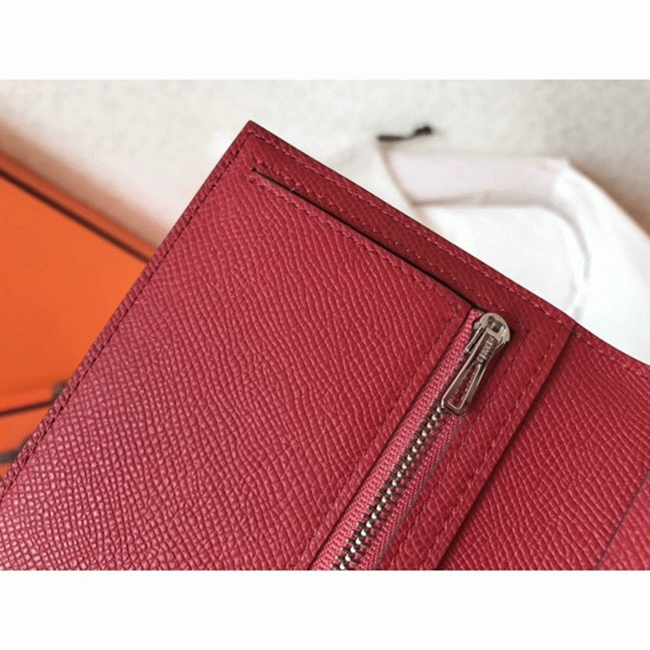 Black Ruby Designer Replica Hermes Bearn Wallet angle 3
