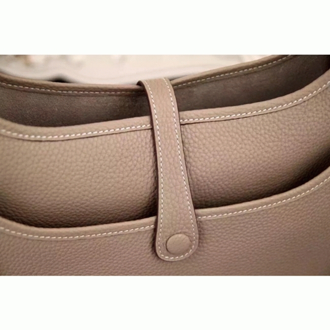 Grey Evelyne III PM Bag Knockoff Hermes Everyday Crossbody angle 4