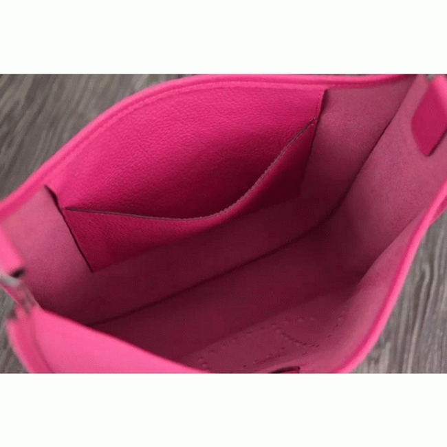 Rose Red Evelyne III PM Bag Replica AAA Hermes Statement Crossbody angle 3