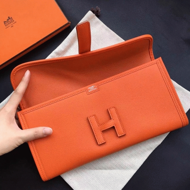 Orange Fake Hermes Jige Elan 29 Colorful Handbag angle 5