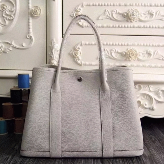 White Top Replica Hermes Garden Party 36cm Clean Tote Design angle 4