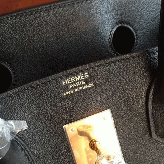 Hermes Birkin 35cm Imitation Designer Bag in Black angle 2