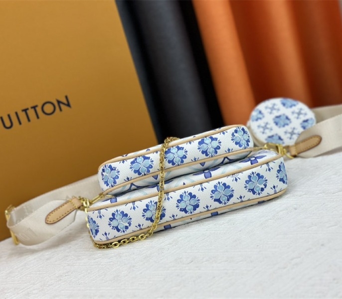 Louis Vuitton LV By The Pool Monogram Tiles Canvas Multi Pochette Accessoires In Lagoon Blue angle 5