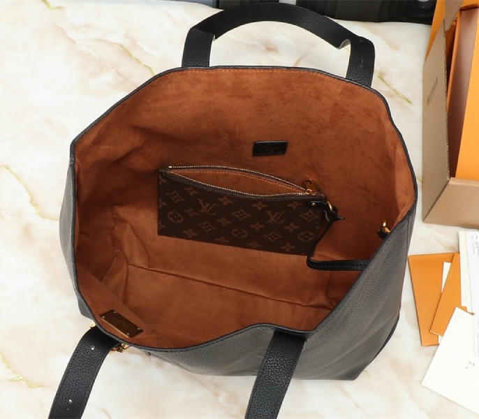Louis Vuitton Low Key Cabas MM Bag In Black angle 5