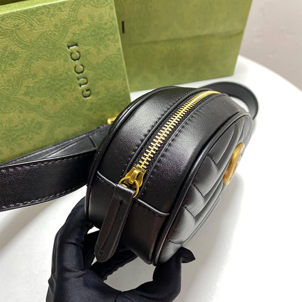 GG Marmont Quilted Leather Belt Bag angle 5
