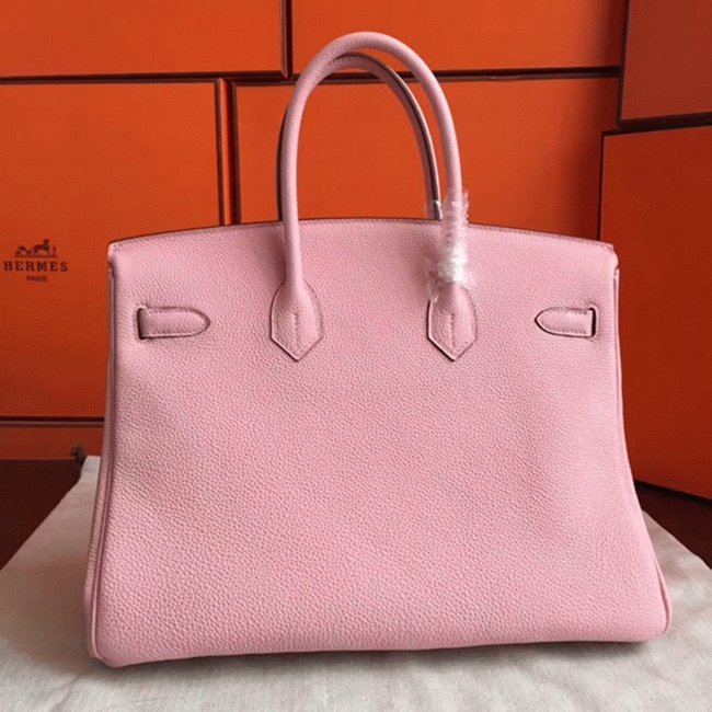 Pink Knockoff Hermes Birkin 40cm Bold Handbag angle 4