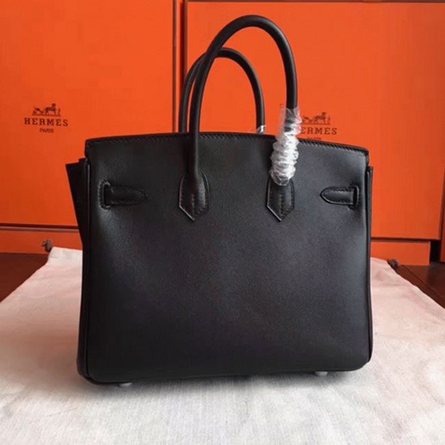 Black Imitation Luxury Hermes Birkin 30cm Purse angle 3