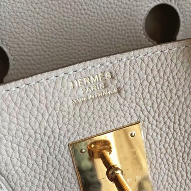 Beige Shade Hermes Birkin 30cm Knockoff Purse angle 5