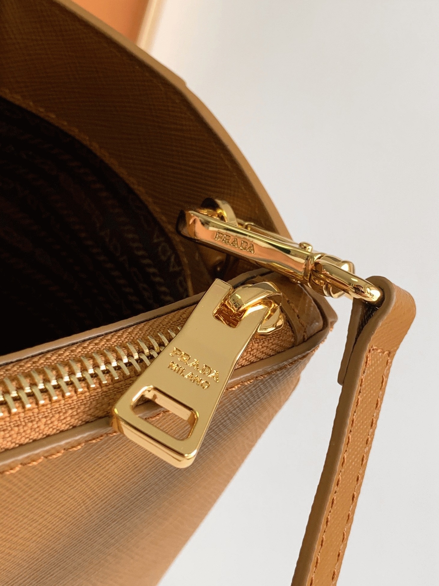 Brown Prada Galleria Large Bag Knockoff angle 2