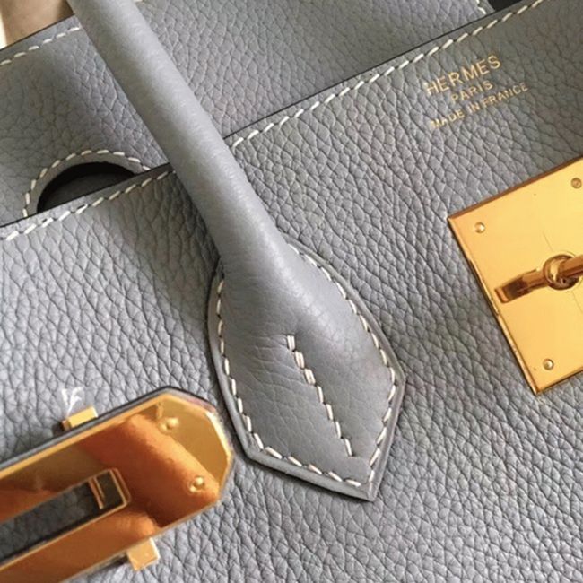 Blue Lin Hermes Birkin 30cm Premium Counterfeit Bag angle 4