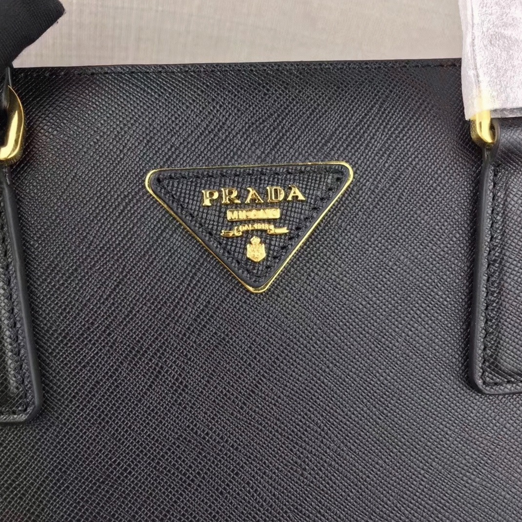 Black Prada Galleria Tote Replica – Large Size angle 2