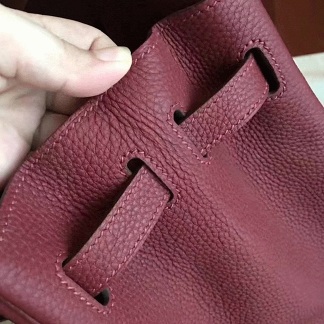 Bordeaux Color Top Designer-Inspired Hermes Birkin 35CM Fake angle 4