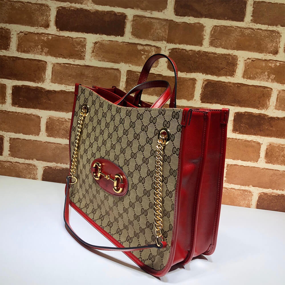 Gucci Horsebit 1955 medium tote bag angle 4