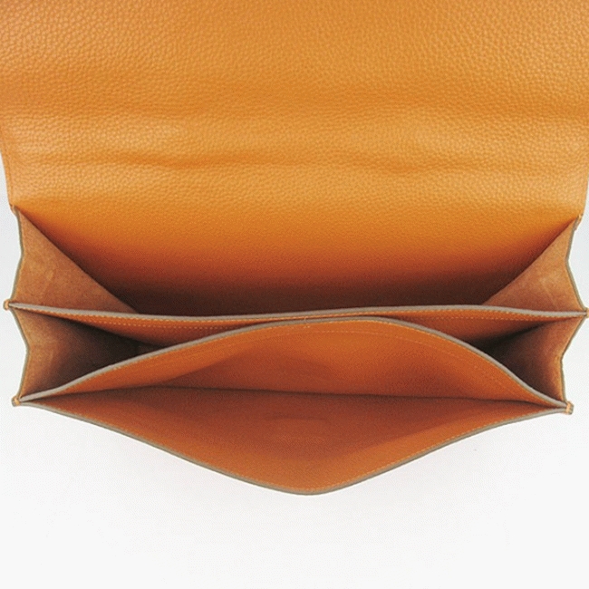 Orange Knockoff Hermes Sac A Depeches 38CM Professional Bag angle 5