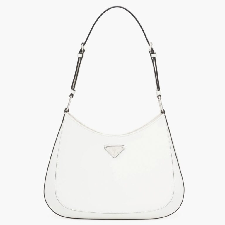 White Prada Cleo Small Bag Best Replica