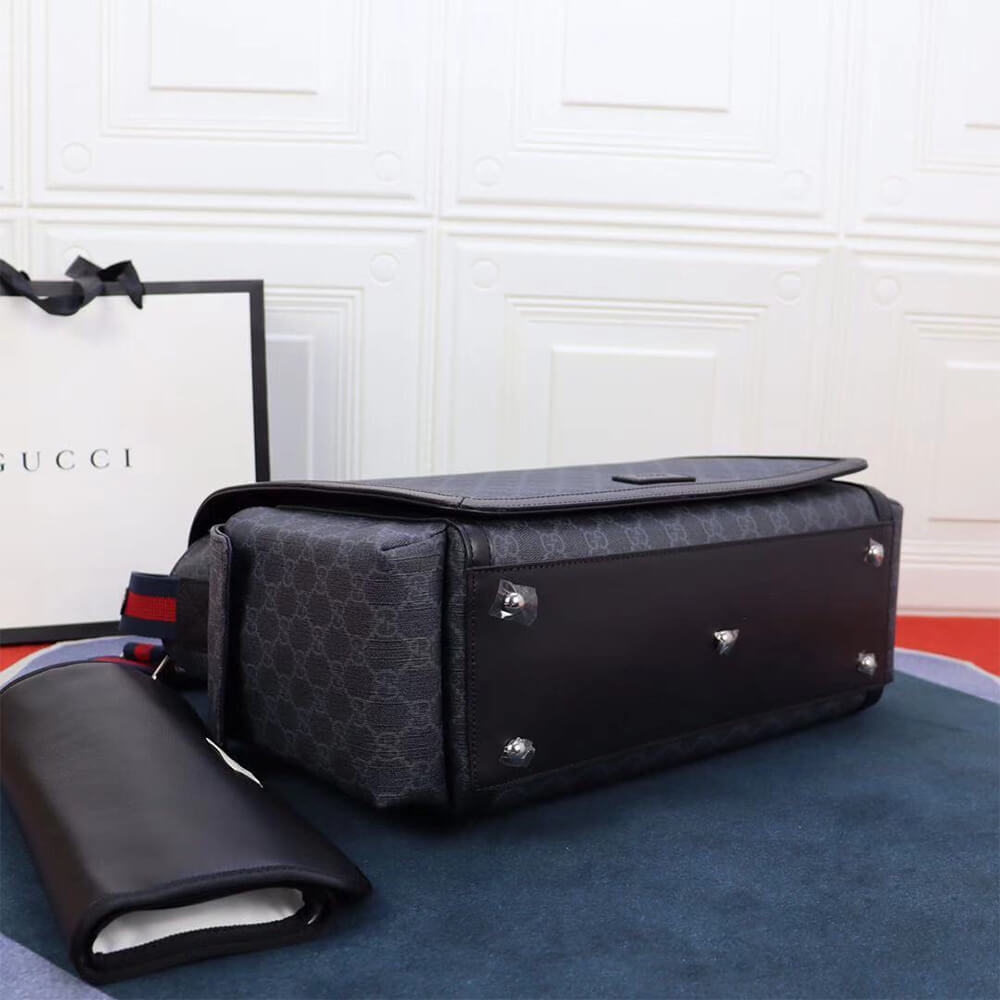 GG Supreme diaper bag angle 3