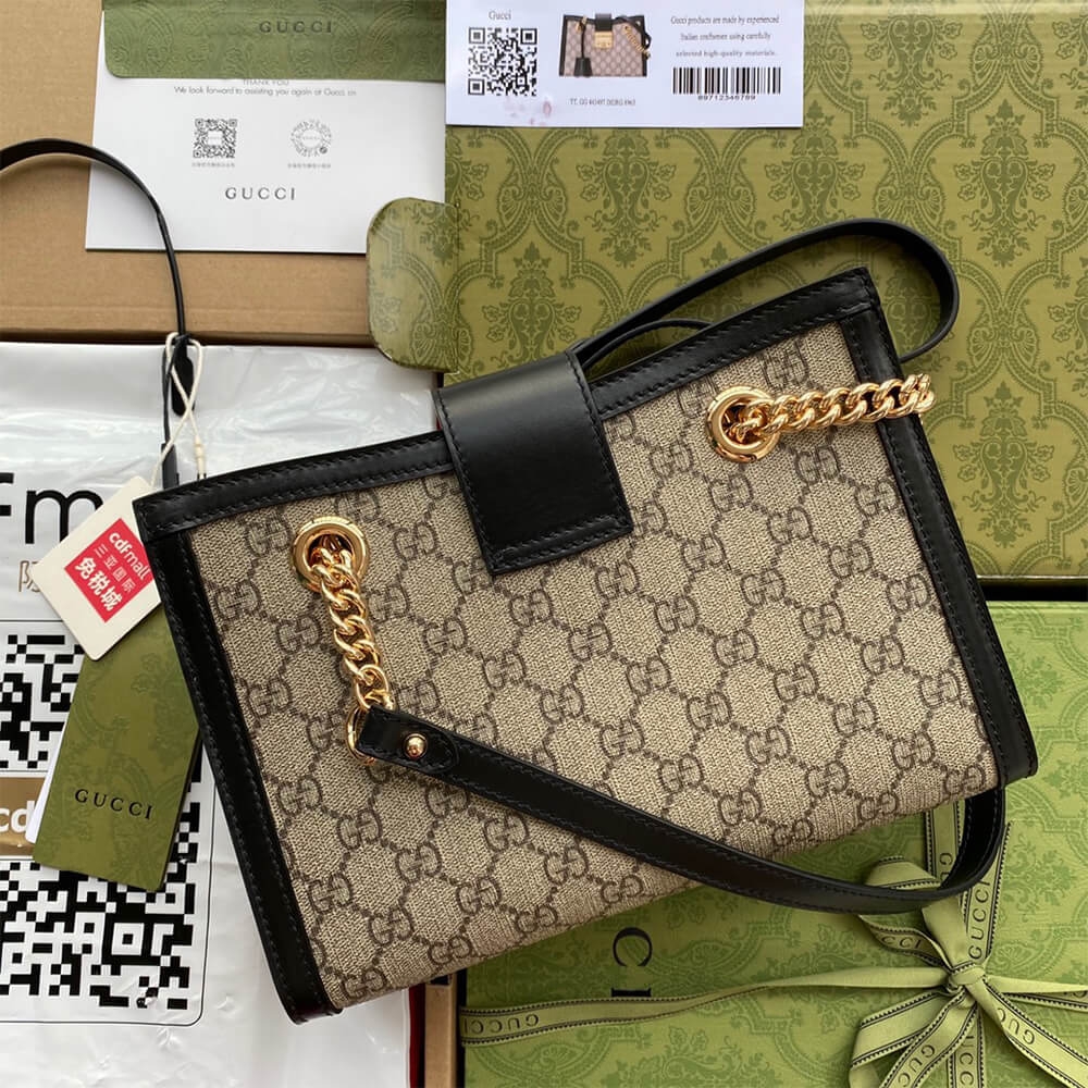 Padlock small GG shoulder bag angle 2