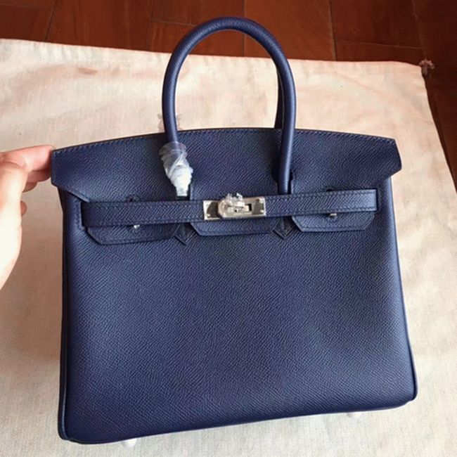 AAA Replica Hermes Birkin 25cm in Sapphire Blue
