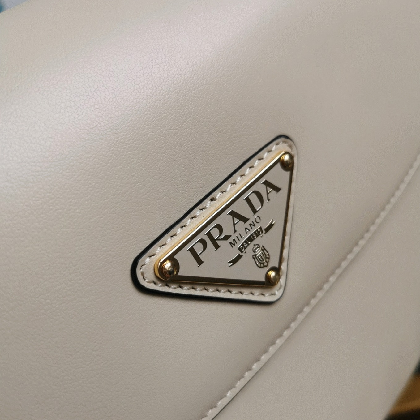 Beige Prada Arque Shoulder Bag with Flap Knockoff angle 2
