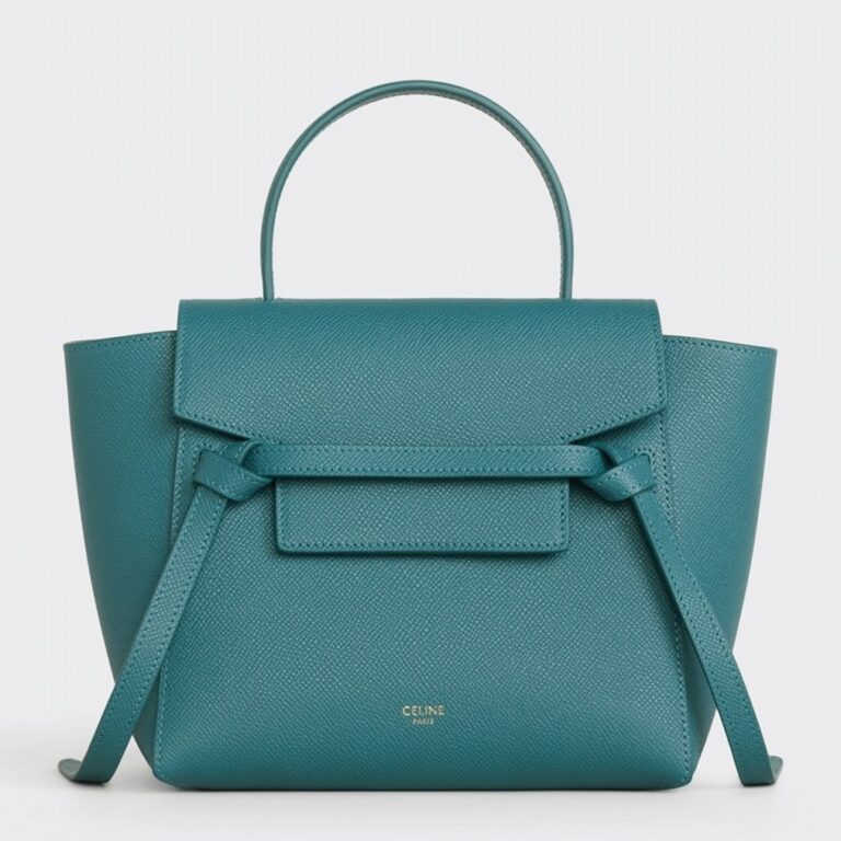 Celine Belt Nano Bag Imitation in Prussian Blue