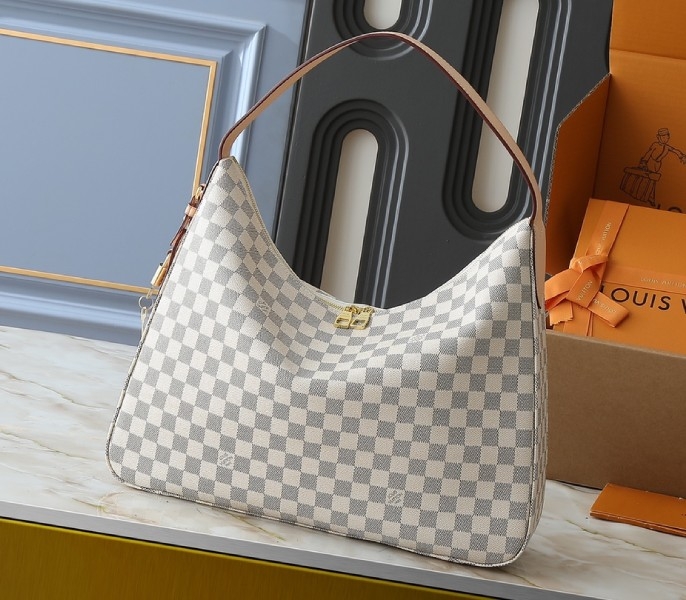 LV Damier Azur Slouchy MM