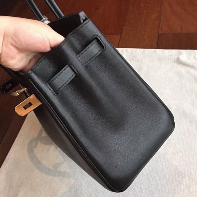 Hermes Birkin 35cm Imitation Designer Bag in Black angle 3