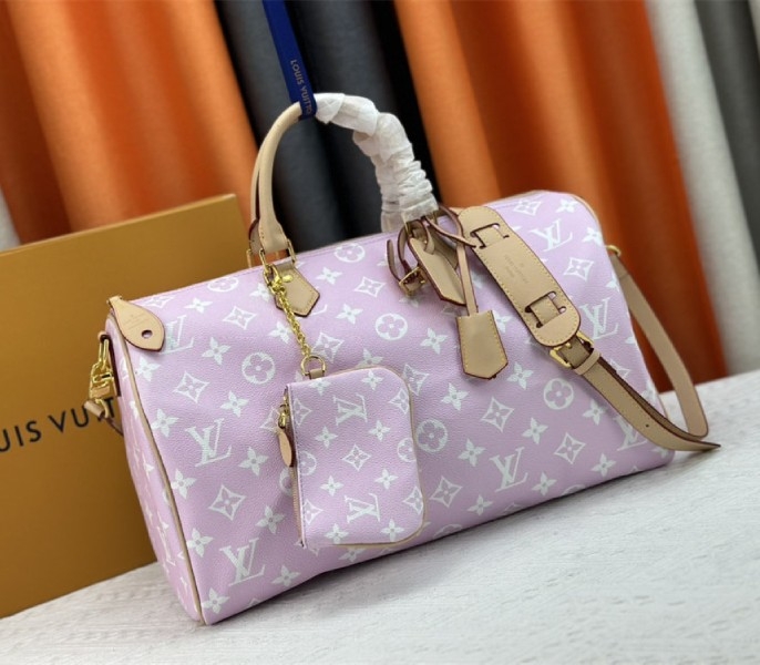 Louis Vuitton Speedy P9 Bandouliere 40 Bag In Hot Pink angle 2