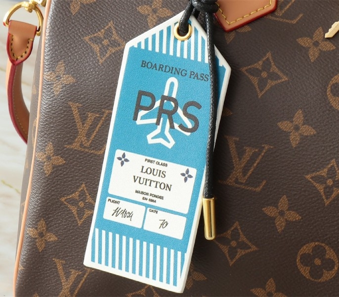 Louis Vuitton Monogram Canvas Soft Speedy 30 Crafty Handbag In Red angle 5