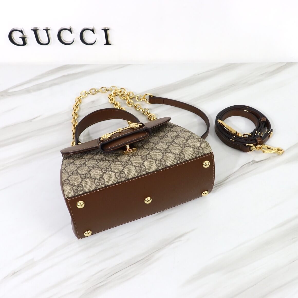 GUCCI horsebit 1955 mini bag angle 5