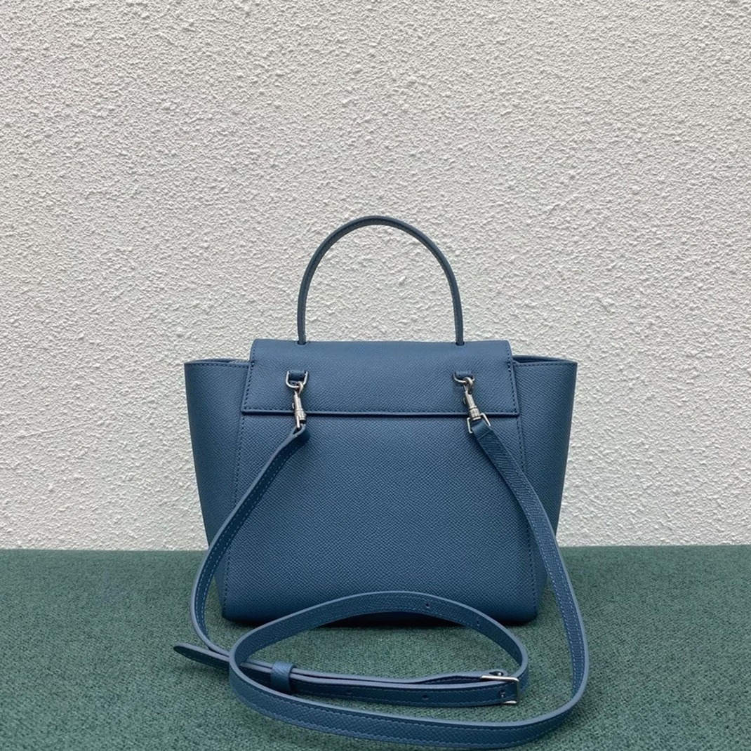Celine Belt Nano Bag Replica in Slate Blue angle 3