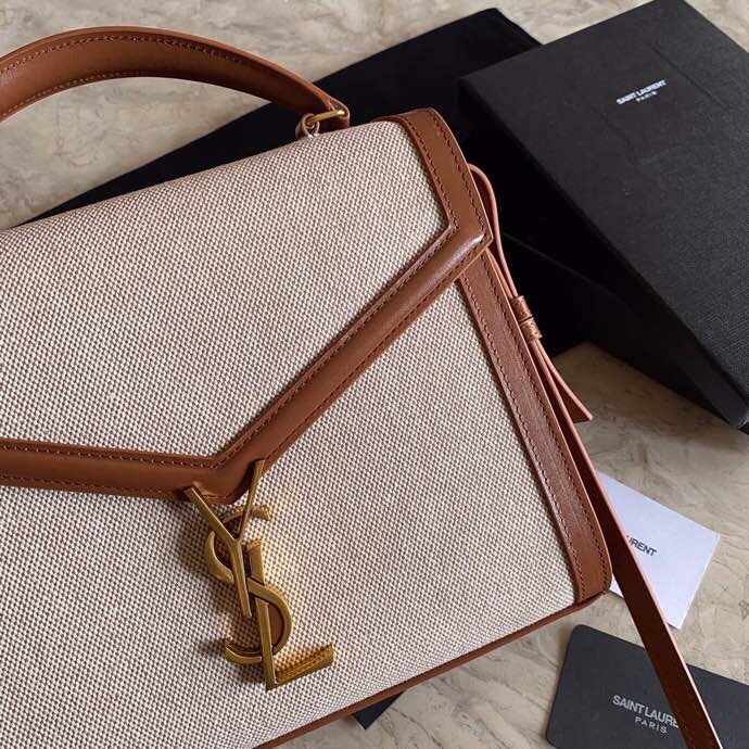 SOLFERINO LARGE SATCHEL IN BOX SAINT LAURENT LEATHER angle 2