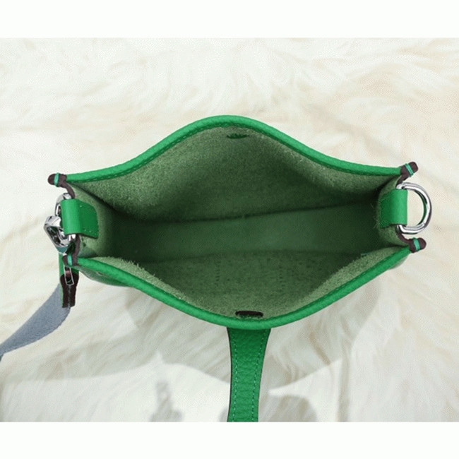 Bamboo Color Fake Luxury Hermes Evelyne II TPM Compact Crossbody angle 5