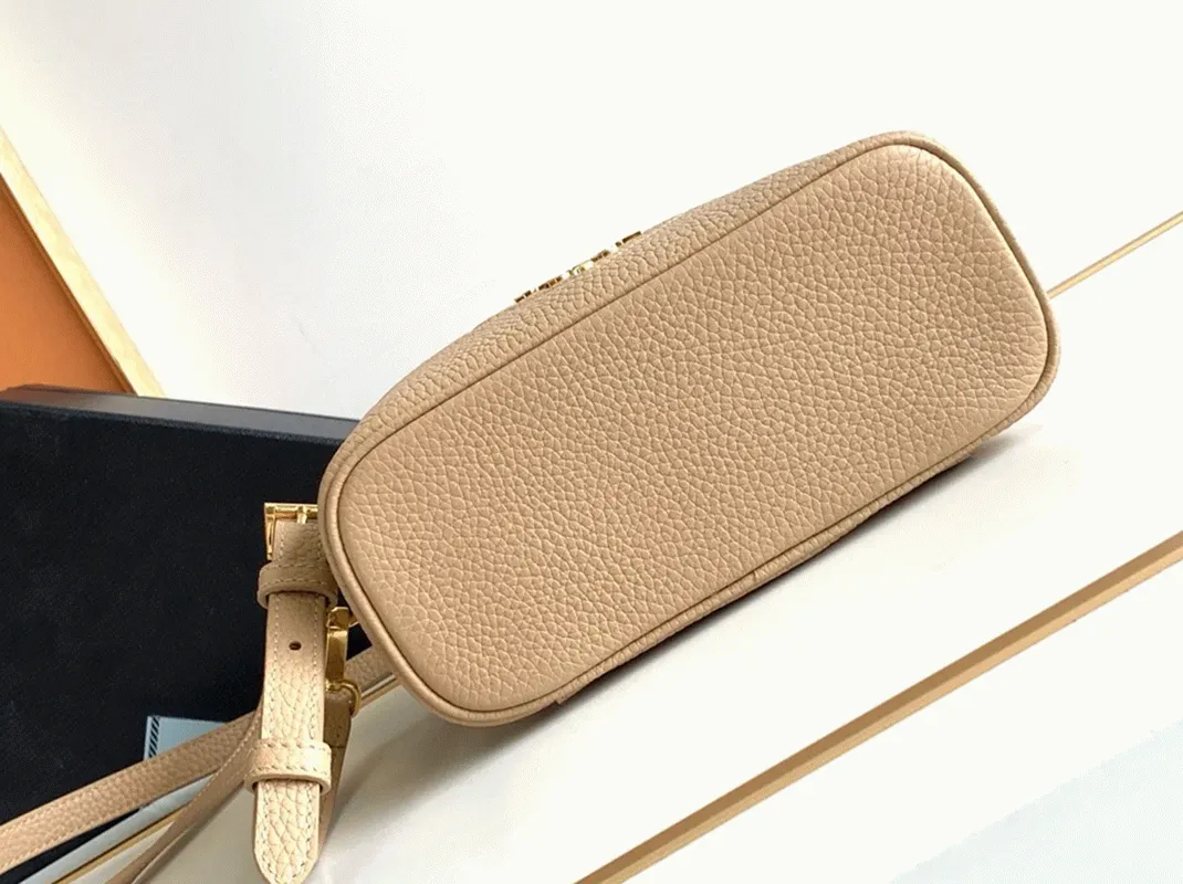 Prada Mini Vanity Bag Fake in Sand Beige angle 2