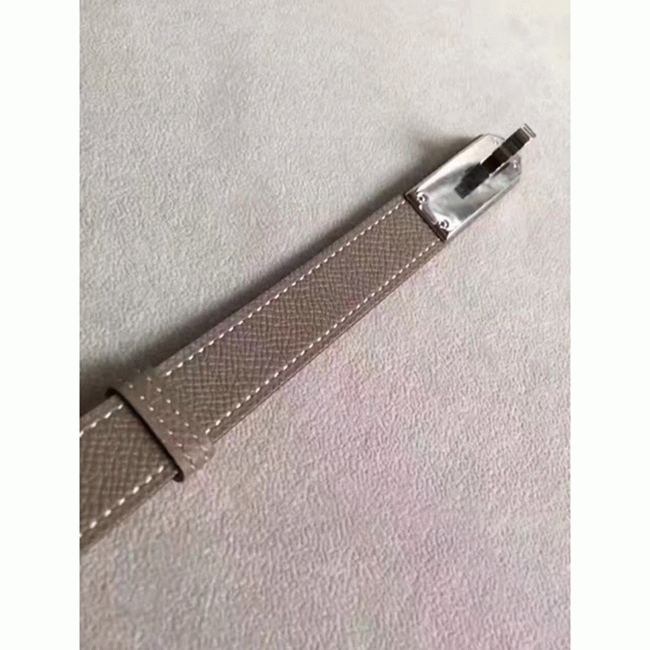 Etoupe epsom fake designer Hermes Kelly belt angle 2