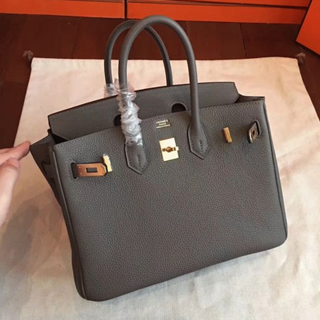 Vert Gris Hermes Birkin 25cm High-End Copy Handbag angle 2