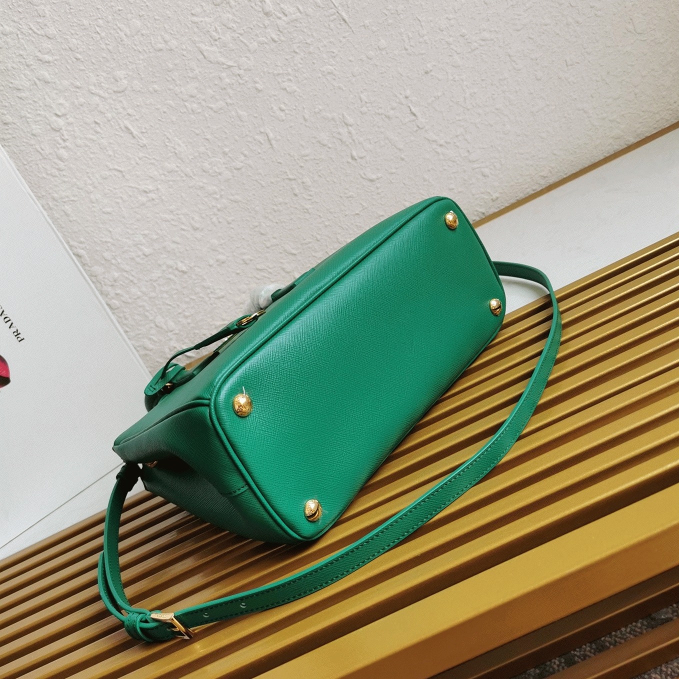 Mango Prada Galleria Medium Bag Fake angle 2