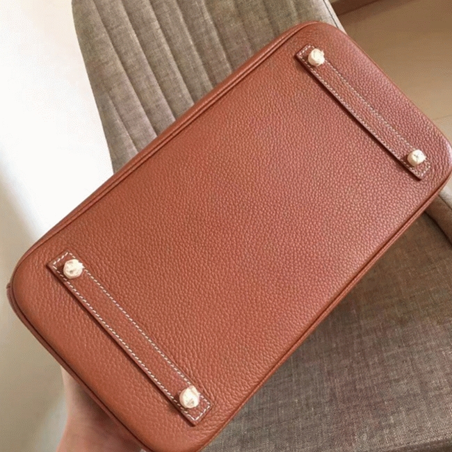 Gold-Tone Replica Hermes Birkin 35CM Designer-Inspired Tote angle 3
